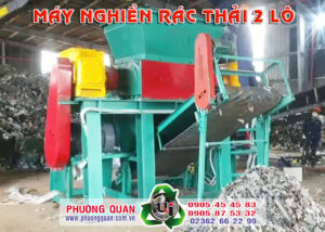 Máy nghiền rác 2 lô