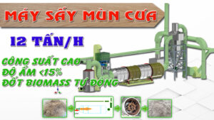 Máy Sấy Mùn Cưa - 12 Tấn