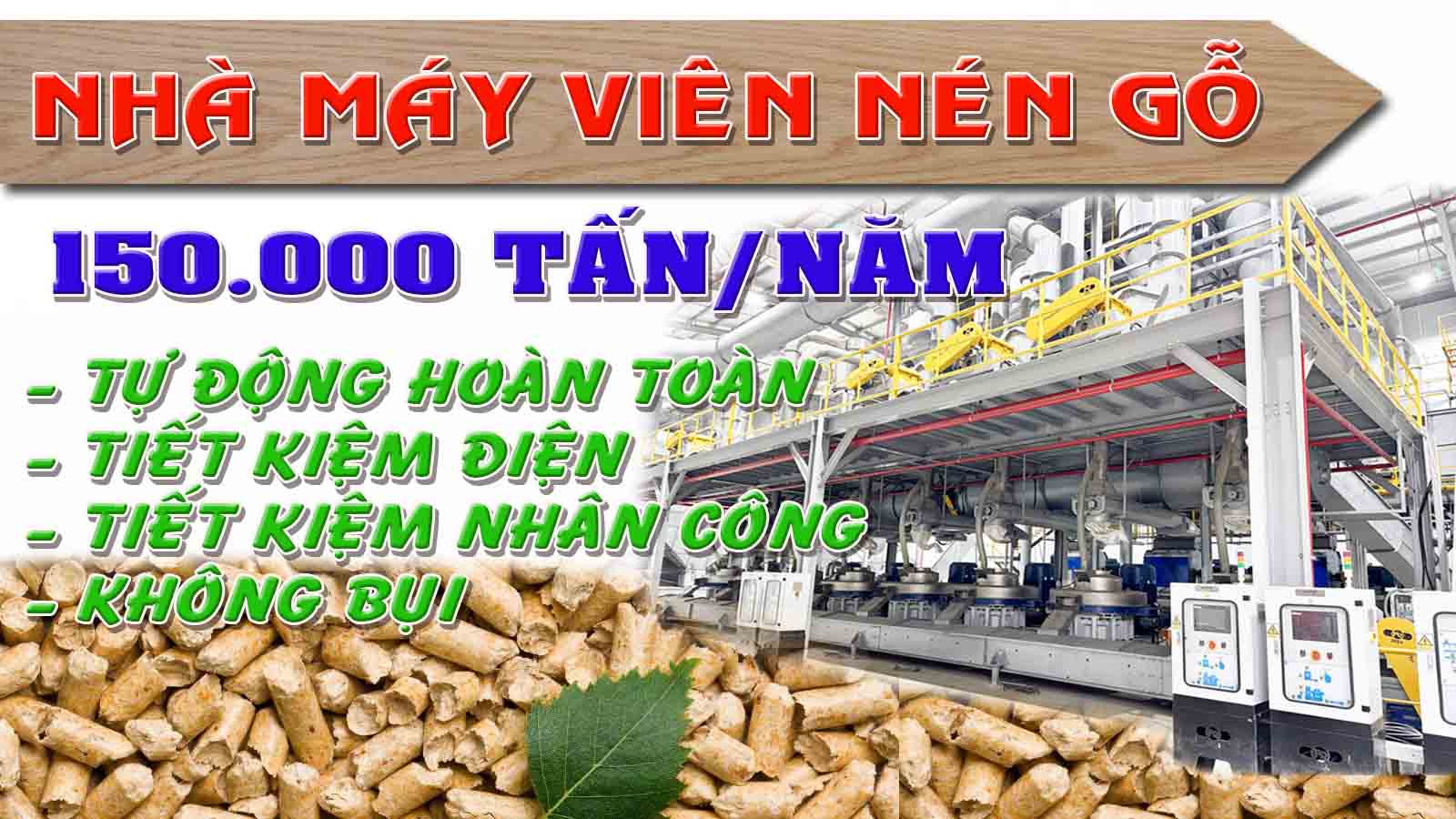 Nhà máy viên nén gỗ