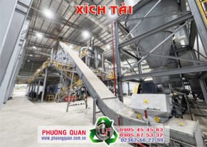 Băng tải xích kéo viên nén Phương Quân