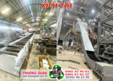 Băng tải xích kéo viên nén Phương Quân