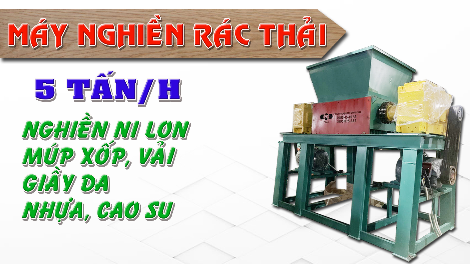 Máy nghiền rác 2 lô - Ảnh 2