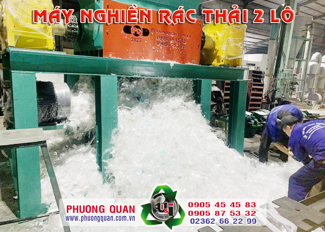 Máy nghiền rác 2 lô - Ảnh 5