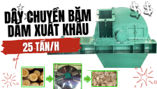 Dây chuyền băm dăm xuất khẩu 25 tấn/h Phương Quân