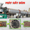 Máy sấy bùn công nghiệp 10 tấn/giờ Phương Quân - hệ thống sấy thùng quay và lò đốt