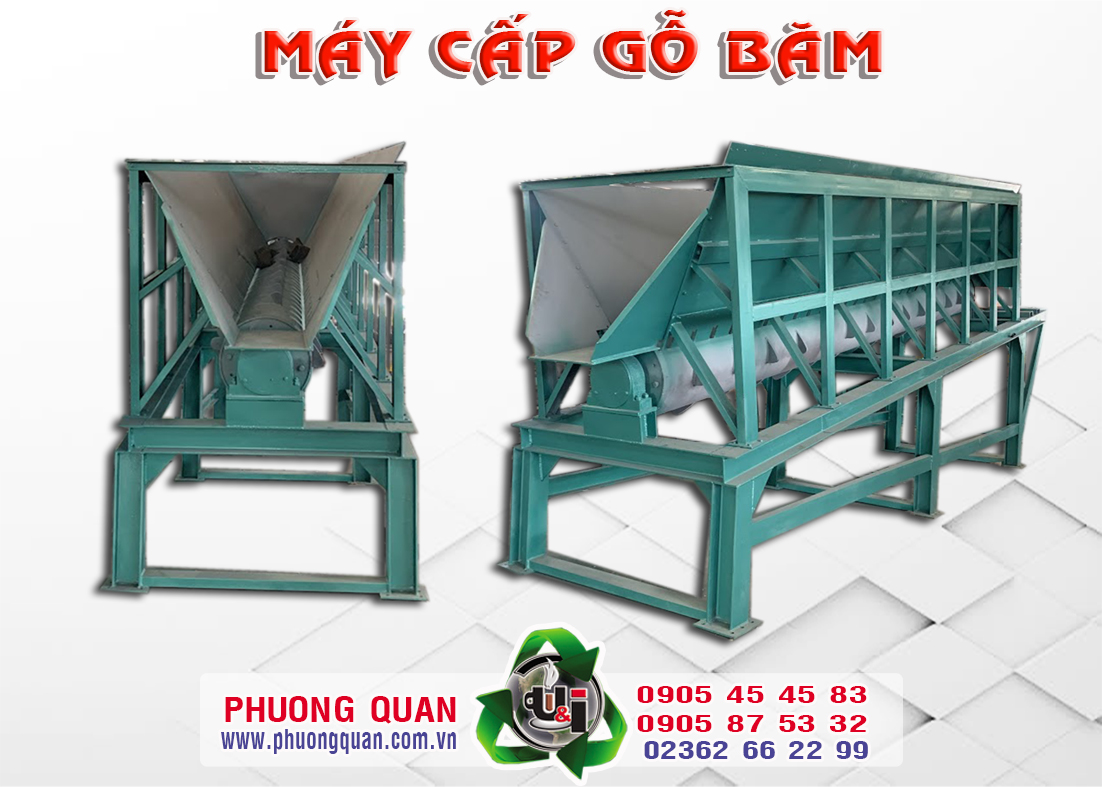 MÁY CẤP GỖ BĂM ( MÁY LÙA GỖ BĂM)