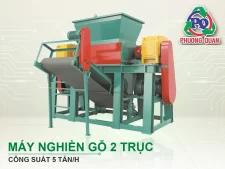 Máy Nghiền Gỗ 2 Trục - 5 Tấn