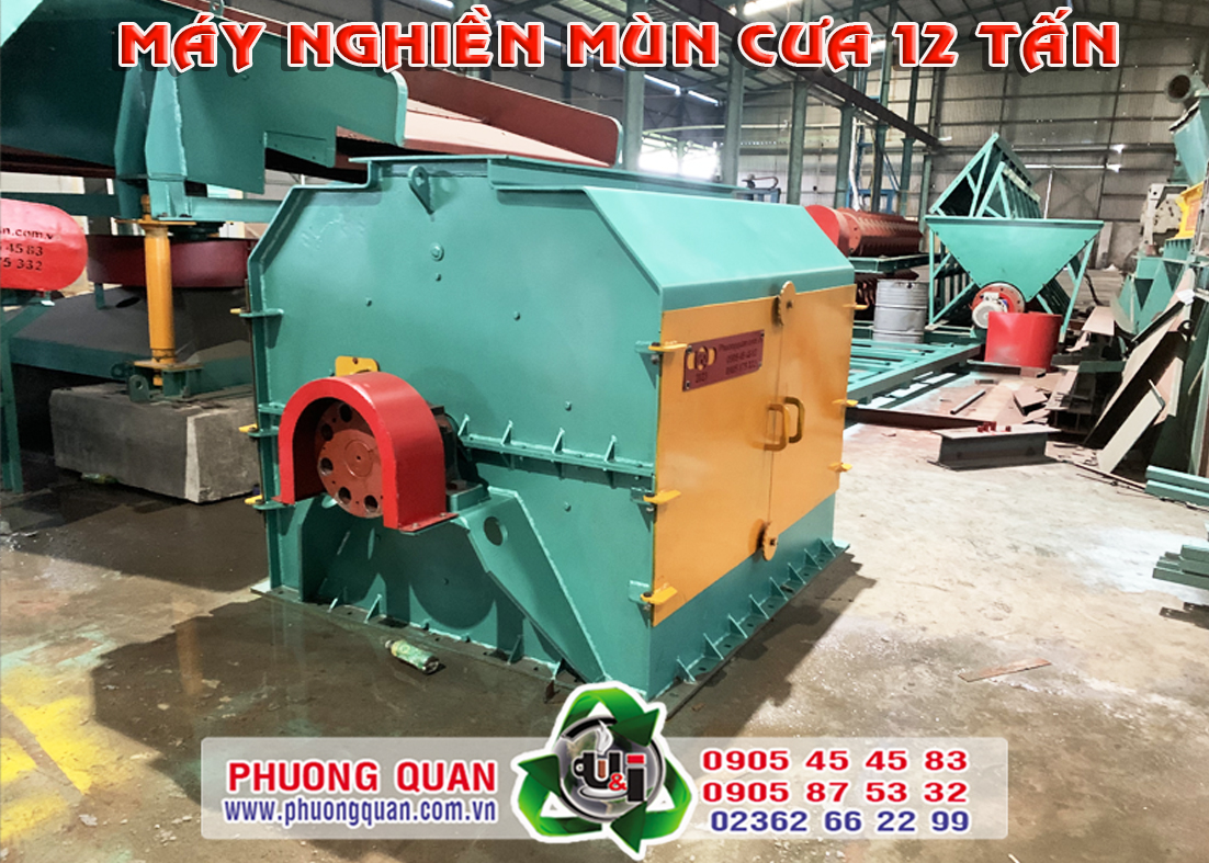 Buồng nghiền búa của máy nghiền mùn cưa 12 tấn